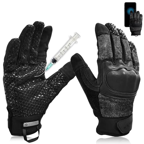 Level 5 Needle Resistant Gloves, Needle Puncture, Cut Resistant ANSI A9 Anti-Cut Anti-Slash, Touchscreen (One Pair, XL) - size: X-Large