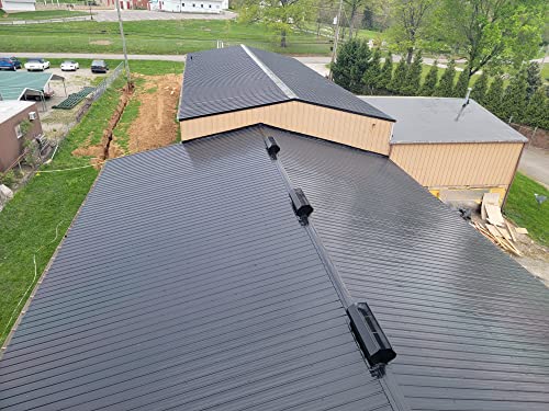 100% Silicone Roof Sealant - Self Leveling - Complete Waterproofing - Easy One Coat Application - Designed for Your RV, Camper, Trailer, Commercial Building… (5 Gallon, Black) - color: Black, size: 5 Gallon