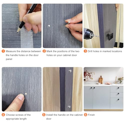 12 Pack Black Matte Cabinet Knobs, Square Drawer Knobs(30mm/1.2 Inch), Durable Dresser Knob with 24 PCS Screws, Pull Handle Hardware Kitchen Door Knobs for Cabinets - color: 12 PCS