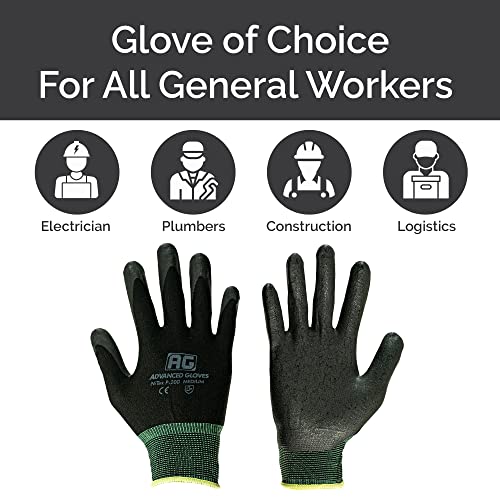 – NiTex P-200 Nylon Nitrile Gloves, Breathable Nitrile Foam Coated Utility Gloves for Insulated Grip, Brown, 3-Pair, Small - color: Brown, size: 3 Pairs (Small)