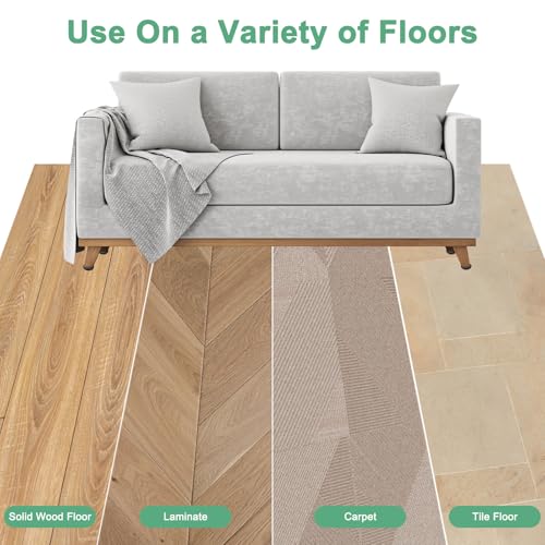 M METERXITY 24-Pack Furniture Sliders, 1.5" Diameter EVA Foam Felt Pad Self-Adhesive Mover Glides for Carpet/Chair/Tables, Furniture Round Pads Floor Protectors [Black] - size: 1.5"