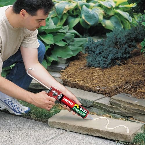 Loctite PL 500 Landscape Block and Paver VOC Construction Adhesive, Tan, 10 fl oz Cartridge, 1 Pack - size: Single, style: 10 Ounce Cartridge