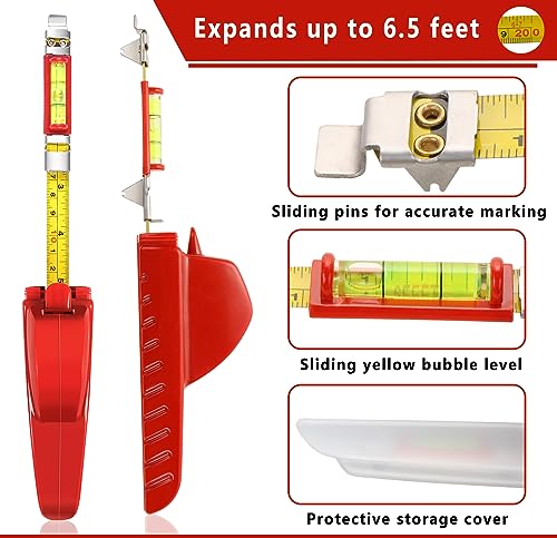 All in One Picture Hanging Tool Kit with Level, Portable Picture Leveling, Picture Hanging Level for Hang Pictures, Mirrors, TVs - style: 10MM