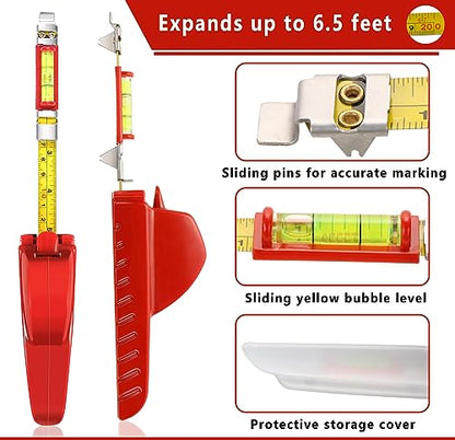 All in One Picture Hanging Tool Kit with Level, Portable Picture Leveling, Picture Hanging Level for Hang Pictures, Mirrors, TVs - style: 10MM