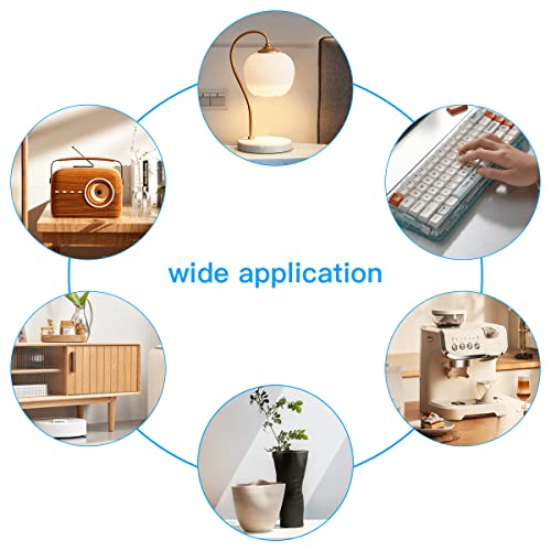 Non Slip Self Adhesive Furniture Pads, Cuttable Anti Scratch Floor Protectors, 4x40 inch Rubber Heavy Duty Furniture Pad for Any Furniture and Appliances (Black)
