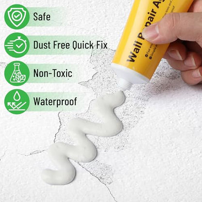 Bates- Drywall Repair Kit, Wall Spackle Repair Paste(120g), Drywall Patch Kit, Spackle for Drywall Hole Filler, Wall Putty Hole Repair, Spackle Wall Repair Kit, Hole Filler Putty for Walls