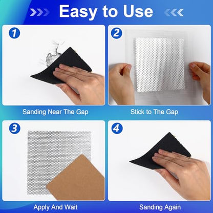 Blulu 30 Pcs 8 Inch Drywall Repair Kit Self Adhesive Mesh Drywall Patches for Holes, Repair Kit for for Aluminum Metal Ceiling Holes Wall Ceiling Tools - size: 8 Inch