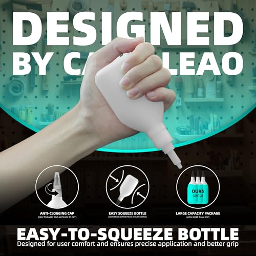 Thin Super Glue Liquid Kit 9.2 oz, All Purpose Clear Superglue for Plastic Ceramic Metal Wood Glass Shoe Leather Rubber, Instant Cyanoacrylate Adhesive for Home Repair Hobby Model Pottery DIY Craft - size: 8 oz., style: THIN VISCOSITY