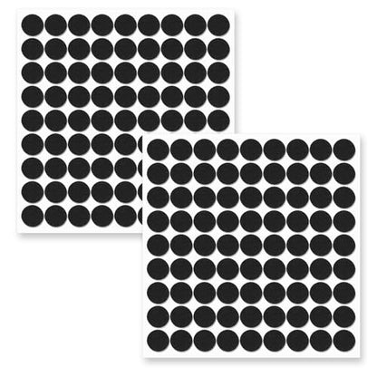 162Pcs Black Felt Pads for Chair Legs 1" Felt Furniture Pads 1 inch Non Slip Felts Pad Chair Feet Felts for Hardwood Floors Non Slip Self Adhesive Furniture Feet Table Leg Pad, Round