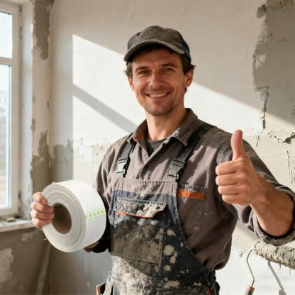 Drywall Joint Tape 1.97IN x 180 FT, Heavy-Duty Self-Adhesive Fiberglass Mesh Tape, for Wall Crack, Seam Patch Repair and Spackle wall Repair
