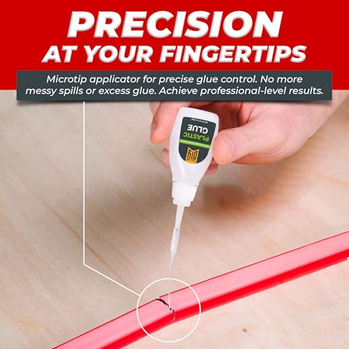Plastic Glue for Models, Miniatures, Legos, PLA & 3D Printing Repair – Fast Setting Heavy Duty Strong Super Glue for Plastic 20g (4 Pack) - size: 4 Pack