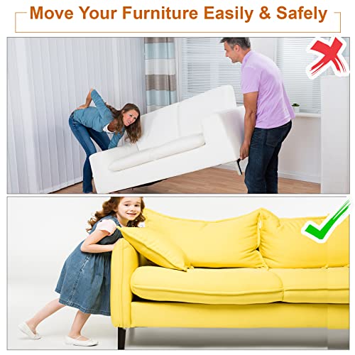 24 Pieces Furniture Sliders 2 Inch Round Felt Furniture Slider Reusable Heavy Duty Furniture Moving Pads for Hardwood Floors and Other Hard Surfaces - size: 2 inch Round