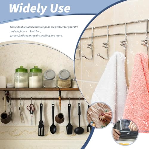 Double Sided Adhesive Pads,Heavy Duty Mounting Tape,Super-Sticky White Strong Pads,Rectangle Shape 36 Pcs 2 Sided Sticky Waterproof Tape,Removable Double-Sided Foam for Hanging Walls - color: Pack of 36 Rectangles