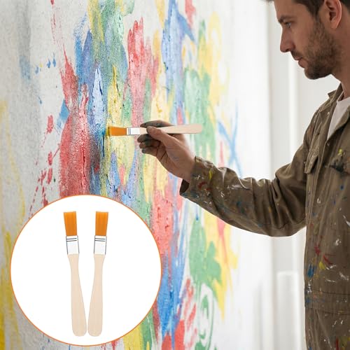 20 Pcs Touchup Paint Brush,Touch Up Paint Brushes for Walls,5 Inch Soft Bristle Trim Painting Tool with Wood Handle for Walls Furniture Cabinets Fences