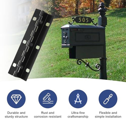 Mailbox Door Hinge Size 6 Screw Holes Replacement for Imperial Mailbox