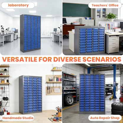 75 Drawers - Part Cabinet, Shelves & Label Stickers - Bolt and Nut Organizer Bolt Bin Cabinets, Durable Steel Tool Storage Cabinet for Garage/Workshop Small Parts/Hardware Organization - style: 75 Drawer
