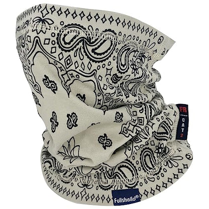 Fullsheild FR Flame Resistant Face Mask Full Cover Neck Gaiter Snood for Welding Hunting Army Military Working - color: Paisley