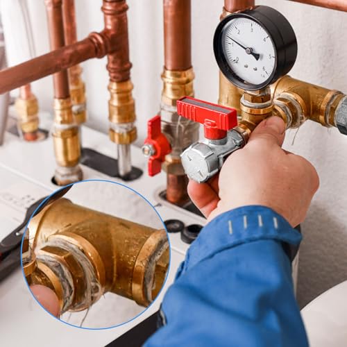 uxcell 4 Pcs 304 Stainless Steel Tee Pipe Fittings G1/8" Female Tee Adapter 3 Way t Shaped Cast Pipe Fitting Connector with Seal Tape for Plumbing Drainage Pipes Heating Systems - size: G1/8"