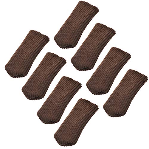 TEKEFT 20 pcs Knitting Wool Furniture Socks Chair Leg Socks Furniture Sliders That Protect Hardwood Floors from Scratches Socks Gifts