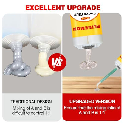 30 Minute Epoxy Glue, Clear Epoxy Resin Adhesive, Liquid Welding Heavy Duty, 2 Part Epoxy Adhesive for Repairing Plastic, Ceramic, Wood, Stone, Metal, Stainless Steel, 1.76 oz - size: 30min Glue1