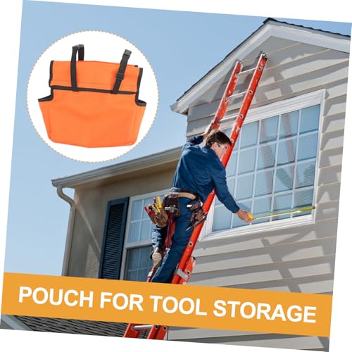 Collapsible Ladder Accessory Kit Large Capacity Tool Pouch for Ladder Easy-carry Storage Bag