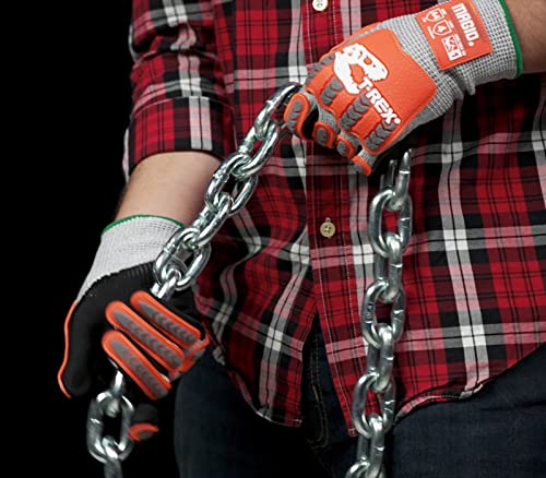 MAGID T-REX Flex Series ANSI A4 Foam Nitrile Coated Impact Gloves, 1 Pair, Size 7/Small (TRX443) - size: 7/S, style: 1 Pair