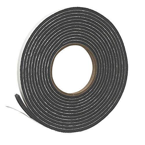 Frost King V734H Vinyl Foam Tape - Closed Cell - Moderate Compression, 3/4" W, 1/2" Thick, 10' L, Grey,Gray (Pack of 2) - size: Pack of 2, style: 3/4"W,1/2"T,10'L,Grey