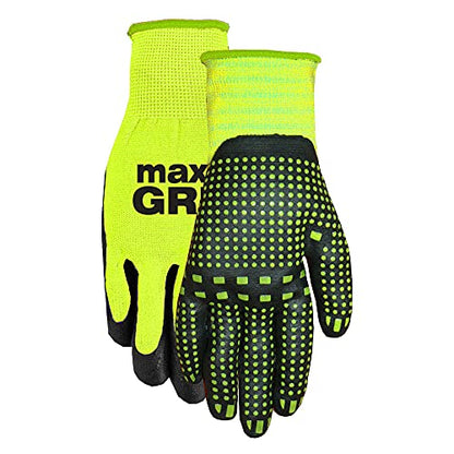 MAX Grip HI VIS 3 Pack - color: Hi Vis Yellow, size: X-Large