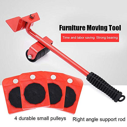 Fafeicy Heavy Duty Furniture Moving Tool, Furniture Slides Kit with Thicken Rolling Wheels Heavy Objects