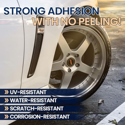 Silver Wheel Touch Up Paint, Chrome Rim Paint for Curb Rash, Wheel Scratch Repair Kit for Chrome, Alloy, Aluminum, Enamel, Universal Silver Automotive Touch Up Paint Pen (1 fl oz) - color: Light Silver