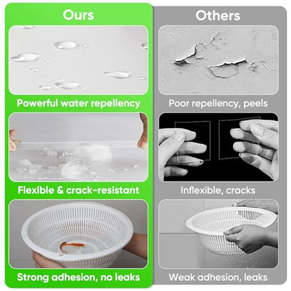 Transparent Waterproof Sealant 17oz - Invisible Protective Coating for Roof, Bathroom Tile & Walls, Indoor/Outdoor Waterproof Solution - style: 17Oz