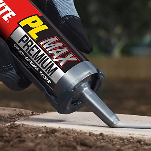 Loctite PL Premium Max Construction Adhesive, 9 fl oz Cartridge, 6 Pack - Versatile Construction Glue for Wood, Concrete, Stone & More - size: 6 Pack