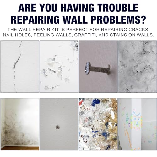 2Pcs Drywall Repair Kit,Quick Drying Wall Mending Agent, Wall Repair Paste Tube - Wall Repair Paste,for Holes & Cracks, Multi-Functional Drywall Patch Paste Repair Kit for DIY Home Fix