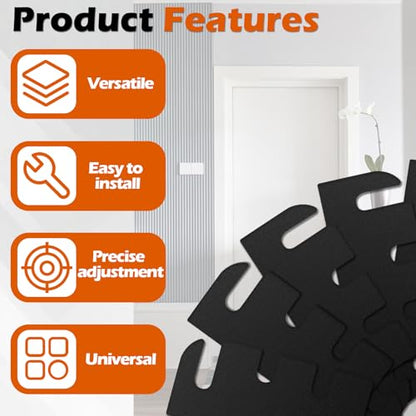 10 Pack Door Shims for Door Hinge Repair Kit, 0.050 Inch Thickness, 3.5 Inch Hinge Shims