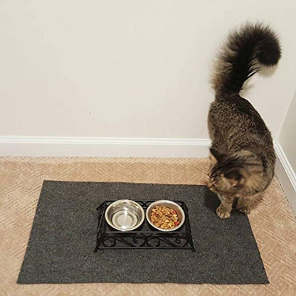 Polymat 3ft x 4ft 3'x4' Grey Charcoal Roll 1 Yard of Polymat: Multipurpose Mat use for Carpeting Subwoofers DIY Projects Shelf Lining Toolbox Lockbox Closet mat Cat Dog Pet Food Area School Classroom