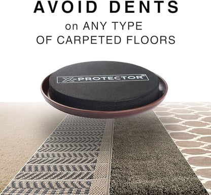 Furniture Sliders for Carpet X-PROTECTOR - 24 PCS Moving Pads 3 1/2" - Sliders for Furniture. Move Your Furniture Easily with Reusable Furniture Moving Sliders for Carpets! - size: 24 PCS 3.5", For Carpet