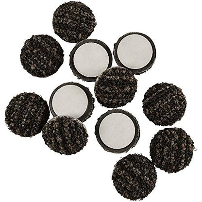 Super Sliders 1.5 Inch Round Felt Self-Stick Furniture Sliders for Hardwood Floors and Surfaces, Outdoor Living Spaces, (12 Pack, Gray)
