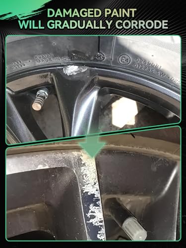 Gloss Black Rim Touch Up Paint for Toyota,Wheel Scratch Repair Touch Up Paint Pen Quick and Easy Fix Auto wheel scratch Scratch - color: Gloss Black