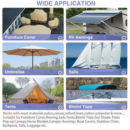 Gheeidau Canvas Repair Patch 9×11 Inch 3Pcs Waterproof Self-Adhesive Fabric Repair Patch for Tents,Boat Cover,Pop Up Canopy,Patio,Bags,Car Seats,Sofas,Furniture Cover(Royal Blue) - color: Royal Blue, size: 9"×11"×3PCS