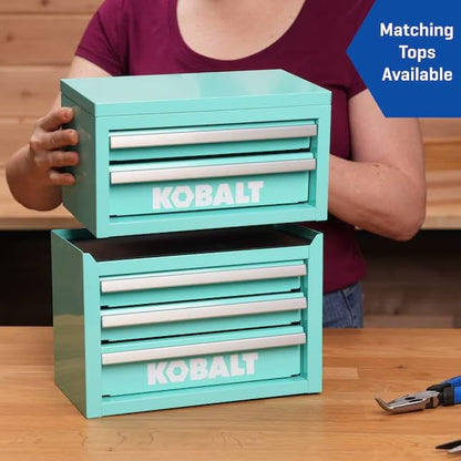 Mini 3-Drawer Steel Tool Box Teal - color: Teal, size: 3 Drawer