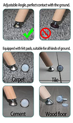 HUAYY Furniture Levelers Swivel Feet,Angle Height Adjustable(1/4-20 Nut Inserts Kits-8 Sets),Heavy Duty Leveling Legs for Table Chairs Cabinets Sofa,with High-Density Self-Adhesive Felt Pads - size: 1/4-20 Kits-8 Sets