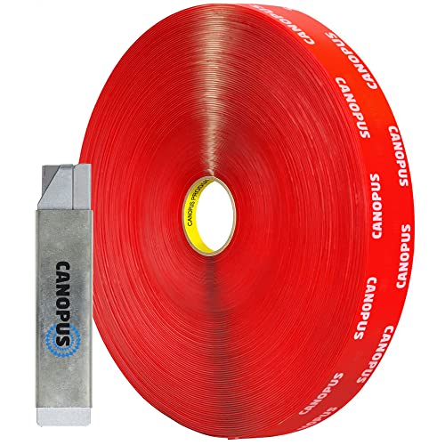 CANOPUS Double Sided Mounting Tape, Strong & Heavy Duty, Permanent Clear 4910, for Indoor Outdoor Fixing, DIY Crafts, LED Lights, Car Glass, Home & Office Walls Decoration, ¾ in x 45ft, Made in USA - size: 0.75in x 15yd