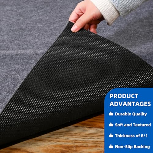 Garage Floor Mat, 5 x 6 Ft Waterproof Mat with Non-Slip Backing, Reusable Absorbent Surface, Easy Clean Floor Protector Oil Spill Mats for Garage, Driveway, Workshop