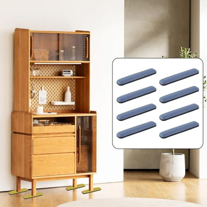 16 Pcs Furniture Sliders for Carpet and Hardwood Floor Heavy-Duty Furniture Movers for Hard Surfaces Adhesive Base Furniture Moving Pads (Rectanglular 0.75" x 2.75") - size: 2.75"x0.75"/70x19mm(LxW)