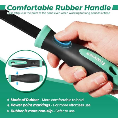 2PCS Carbide Scraper Set(1-1/4 inch & 5/8 inch),Super Gasket Scraper with Durable Tungsten Tip for Remove Gaskets, Carbon and More from Varied Surfaces - size: 1x5/8" +1x1-1/4"