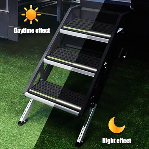 Landing Mat, Carpet Stair Treads for Wooden Steps, Anti Slip Carpet Stair Mat with Self Stick Adhesive, Foldable Protective Rug for Staircase, Camping Vehicle Use