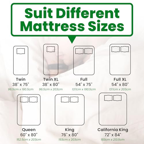 ECOHomes Non Slip Mattress Gripper Pad Stop Mattress, Keep Topper from Sliding - Anti Slip Grip Pads Holder Stop Couch Cushion, Sofa Cushions, Patio & Furniture to Prevent Sliding (Cal King) - size: California King