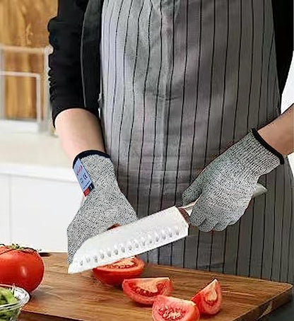 Cutting Gloves, 2 Pairs of Cut Resistant Gloves Food Grade, Cut Resistant Gloves for Kitchen, Oyster Shucking, Fish Fillet Processing, Carving Wood and Gardening(Small) - color: Gray, size: Small (Pack of 4)