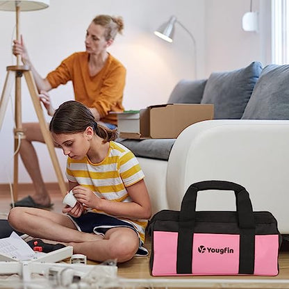 Pink Tool Set, 215 Pcs Lady's General Home Repairing Tools Kit For Girls & Women With Portable Bags, Includes All Essential for Home, Garage, Office and College Dormitory Use, Pink & Black - style: 215Pcs(Pink)