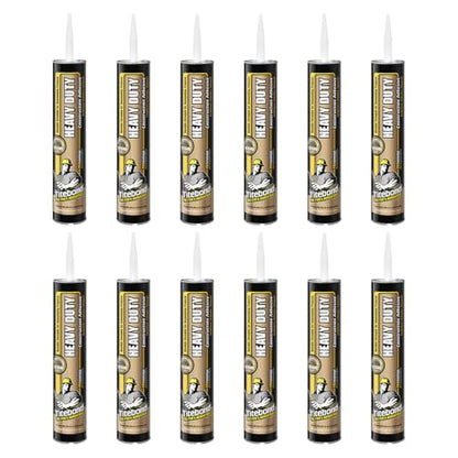 Titebond PROvantage Heavy Duty Construction Adhesive 10 Oz. (12 Pack) – Bonds Wood, Metal, Concrete, Brick, Tile, & More, VOC-Compliant, Waterproof, Extreme Temperature – 5251